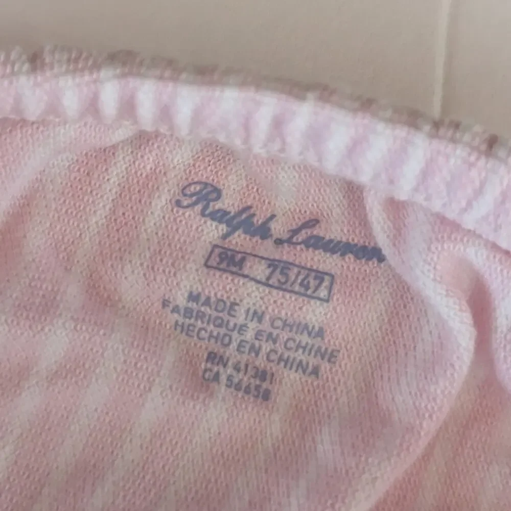 Ralph Lauren Diaper Cover 9m Pink Preppy Basic